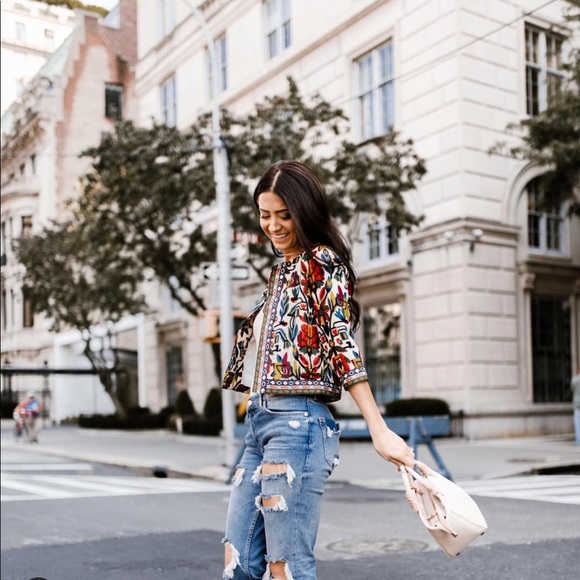 Jackets & Blazers - Embroidered Floral Blazer